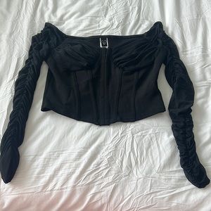 Black corset top